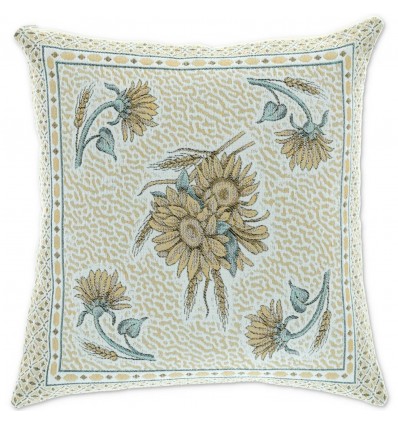 Chenille cushion cover for sofa GIRASOLE