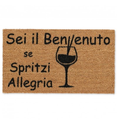 Rectangular doormat in coconut cm. 40X70 ALLEGRO SPRITZ