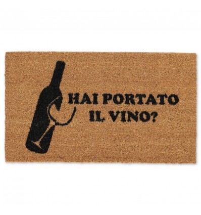 Rectangular doormat in coconut cm. 40X70 ALLEGRO VINO NEW natural
