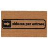 Rectangular doormat in coconut cm. 40X70 ALLEGRO UNLOCK
