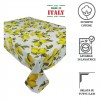 Square and rectangular tablecloth lemon cotton