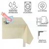 Panama resinated tablecloth places 12 cm 140x230