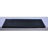 Pisada de escalera de goma rectangular cubierta de 25 x 76 cm.