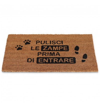 Rectangular doormat in coconut cm. 40X70 ALLEGRO PULISCI