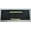Pisada de escalera de goma rectangular cubierta de 25 x 76 cm.