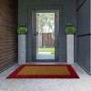 Rectangular doormat in Coconut ECOCO BORDO