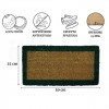 Bordo doormat rung in coconut 25x50 cm.