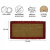 Bordo doormat rung in coconut 25x50 cm.