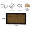Bordo doormat rung in coconut 25x50 cm.