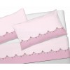 Completo lenzuola flanella cotone ROSE POIS