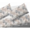 Completo lenzuola flanella cotone ROSE POIS