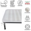 Couvre-sommier thermo-compact pour matelas à lacets