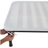 Thermo-compact bed base cover for mattress with laces