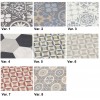 Washable non-slip kitchen vinyl rug CHIC 50 cm wide.