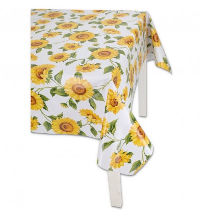 Tovaglia plastificata italiana FIORI E FOGLIE