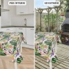Italienische laminierte Tischdecke FIORI E FOGLIE