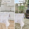 Transparent plasticized tablecloth h 140 cm. per meter CRISTAL