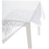 Transparent plastic-coated tablecloth EMBOSSED CRYSTAL
