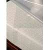 Nappe plastifiée transparente h 137 cm. CRISTAL REBOSSÉ