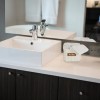 Ensemble de gant de toilette de salle de bain avec panier MEMPHIS