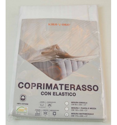 Coprimaterasso Sanfor Rigato per letto matrimoniale cm 175x200+27