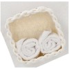 Ensemble de gant de toilette de salle de bain avec panier MEMPHIS