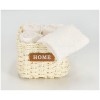 Bathroom washcloth set with basket MEMPHIS