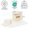 Bathroom washcloth set with basket MEMPHIS
