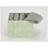 Set de débarbouillette de salle de bain avec panier DALLAS