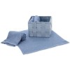 Bathroom washcloth set with basket DALLAS