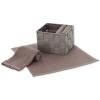 Set de débarbouillette de salle de bain avec panier DALLAS