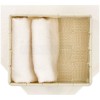 Bathroom washcloth set with basket DALLAS