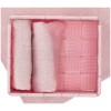 Bathroom washcloth set with basket DALLAS