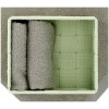 Bathroom washcloth set with basket DALLAS