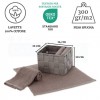 Set de débarbouillette de salle de bain avec panier DALLAS