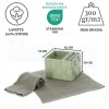 Set de débarbouillette de salle de bain avec panier DALLAS