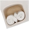 Bathroom washcloth set with basket DALLAS