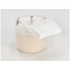 Set de débarbouillette de salle de bain avec panier DALLAS
