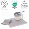 Badezimmer-Waschlappen-Set mit Korb DALLAS