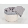 Set de débarbouillette de salle de bain avec panier DALLAS