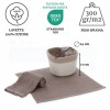 Set de débarbouillette de salle de bain avec panier DALLAS