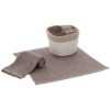 Set de débarbouillette de salle de bain avec panier DALLAS