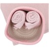 Set de débarbouillette de salle de bain avec panier DALLAS