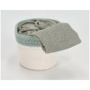 Badezimmer-Waschlappen-Set mit Korb DALLAS