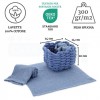 Ensemble de gant de toilette TALLIN avec panier