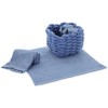 Ensemble de gant de toilette TALLIN avec panier