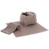 Ensemble de gant de toilette TALLIN avec panier