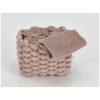 Ensemble de gant de toilette TALLIN avec panier