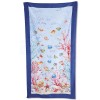 Microfiber beach towel 90x170 cm. DOUBLE AQUARIUM