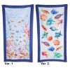 Microfiber beach towel 90x170 cm. DOUBLE AQUARIUM